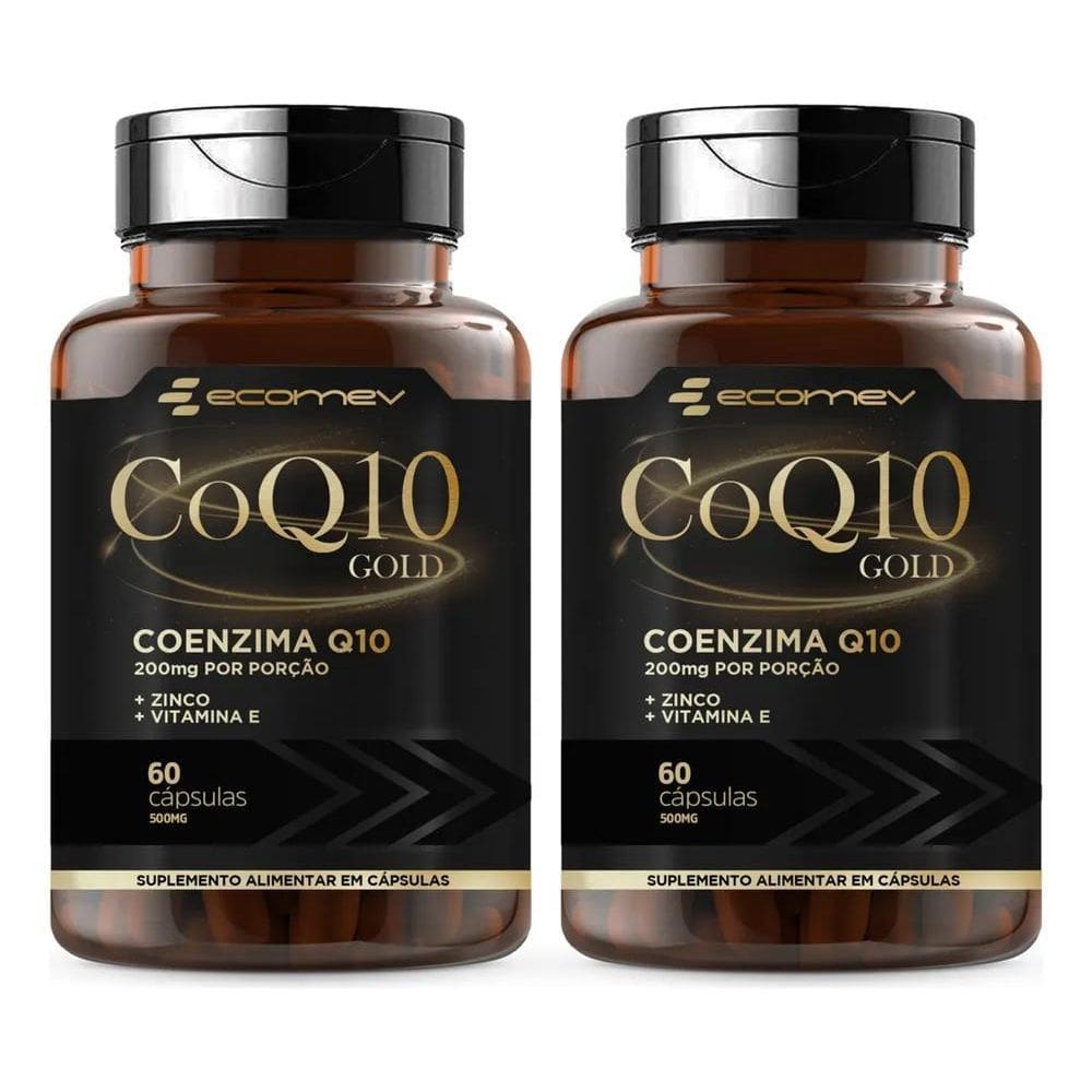 2X 2 Coq10 Gold 200Mg Coenzima Q10 Pura + Vit E Zinco 120Cáp