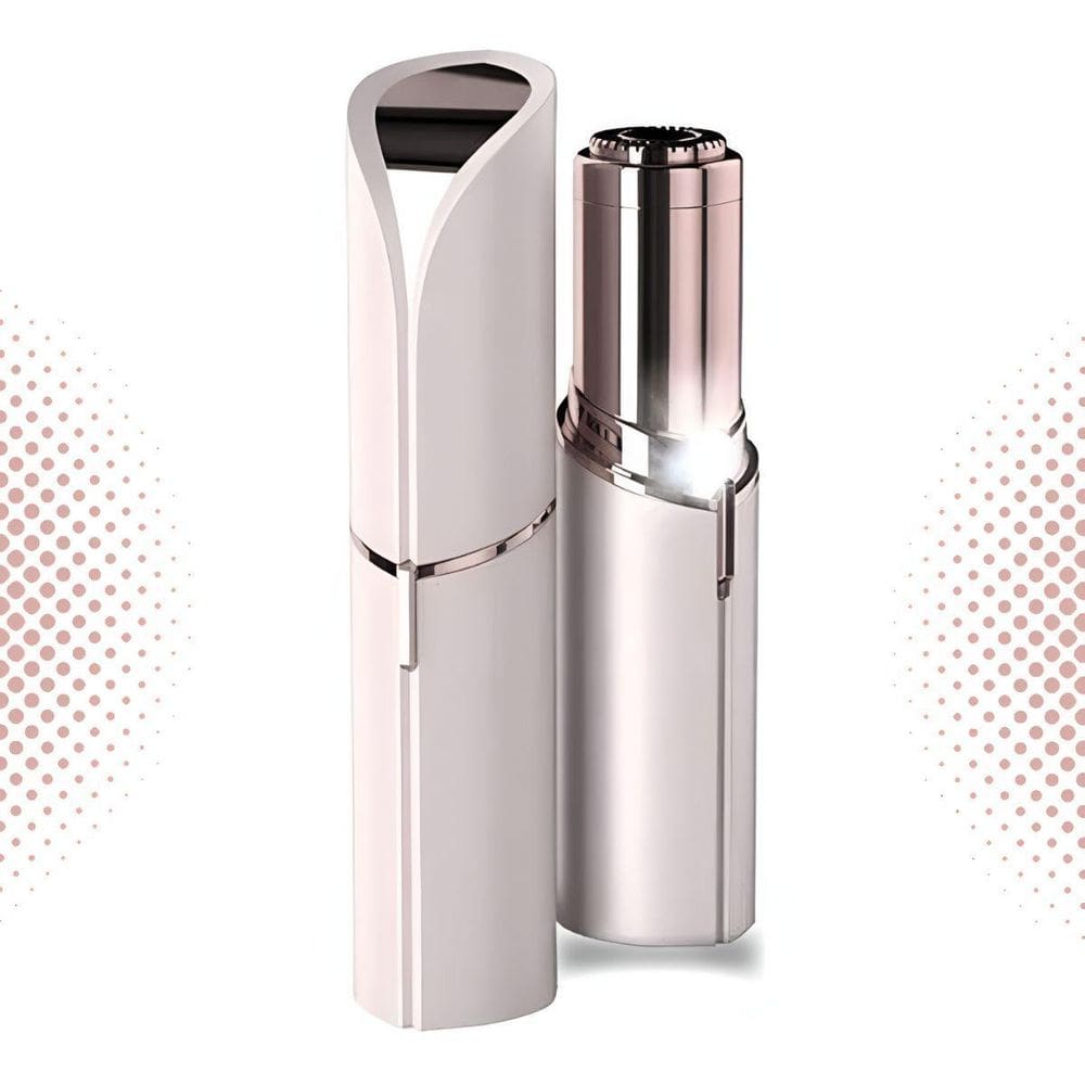 Aparador De Sobrancelha Branco Usb Indolor