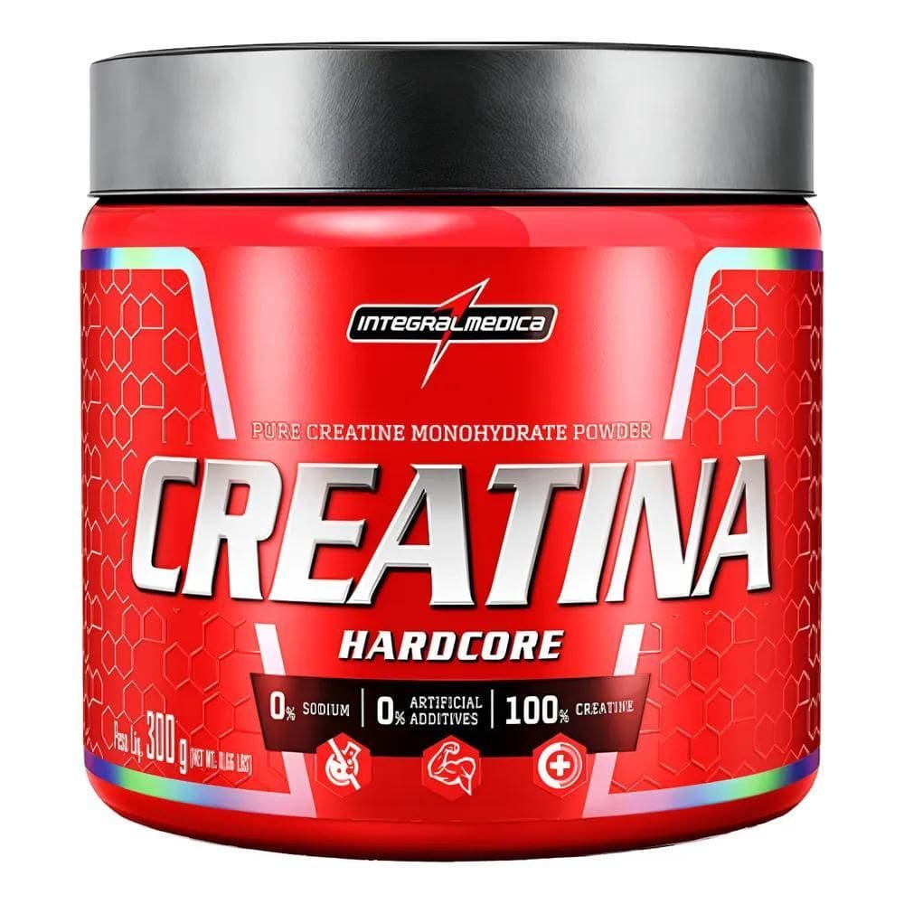 2X Creatina Hardcore Em Pó 300G Integralmedica