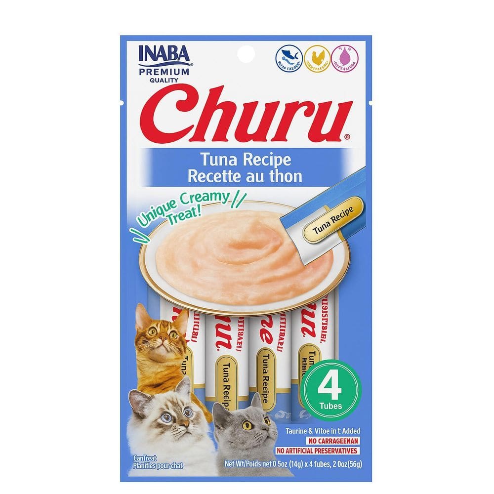 Petisco Churu Gatos Sabor Atum 56G 4 Unidades Cremoso
