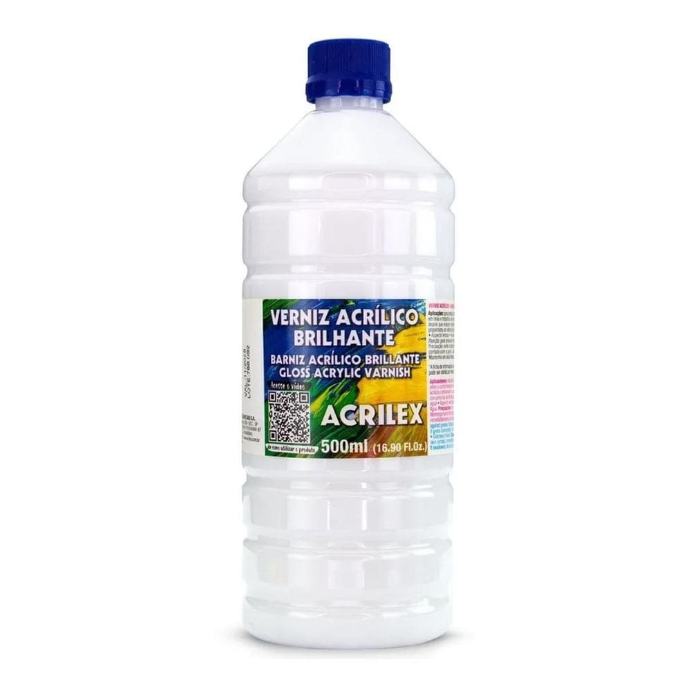 2X Verniz Acrílico Brilhante 500Ml Acrilex