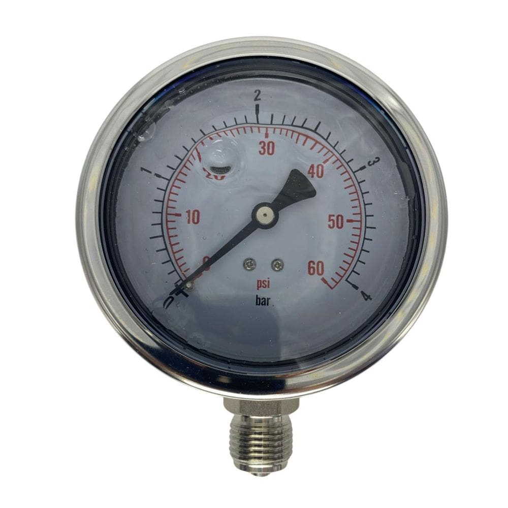 Mr 2505 Inox 04 Manômetro Reto 100Mm Inox 1/2` 04 Bar