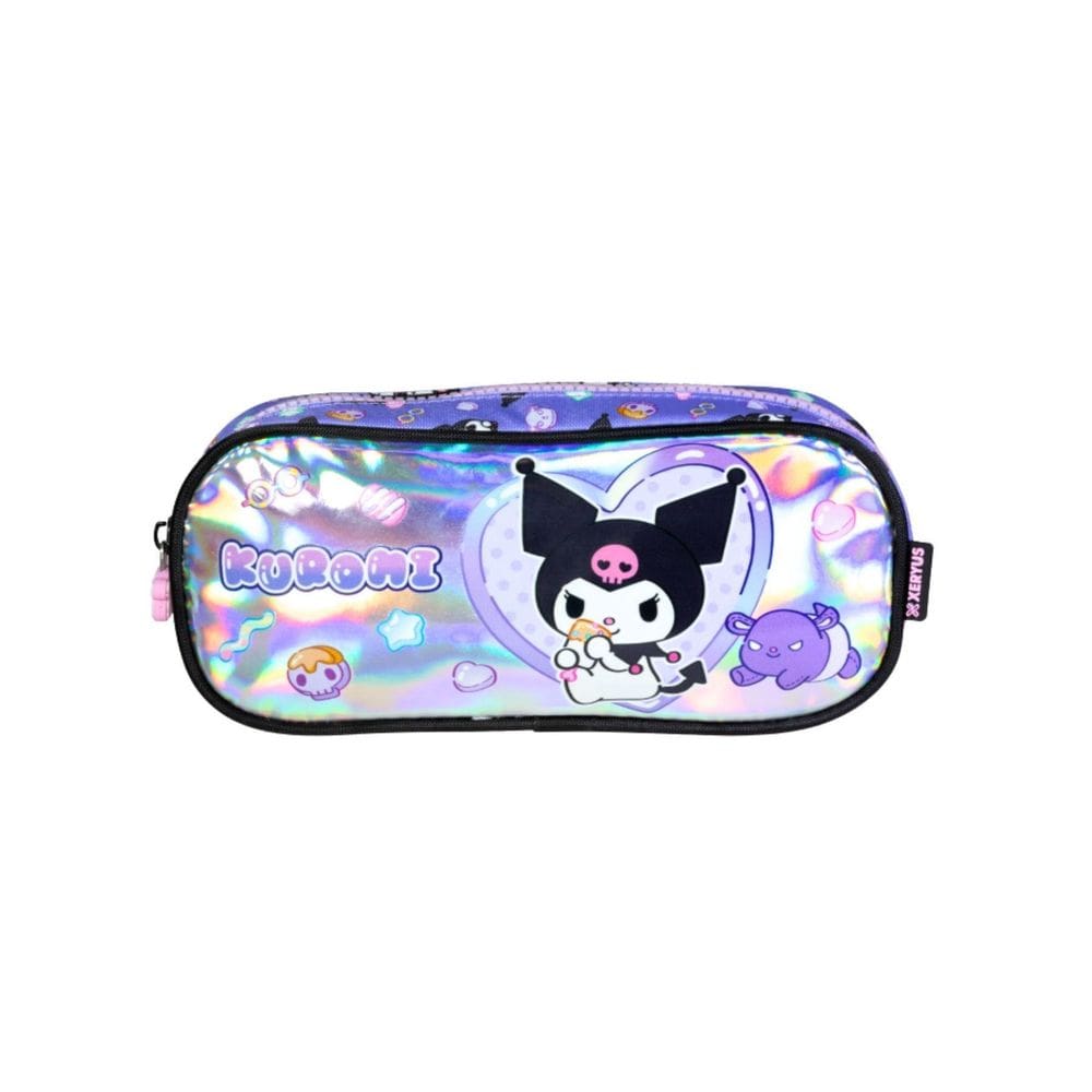 Estojo Penal Escolar Duplo Kuromi Hello Kitty 16106