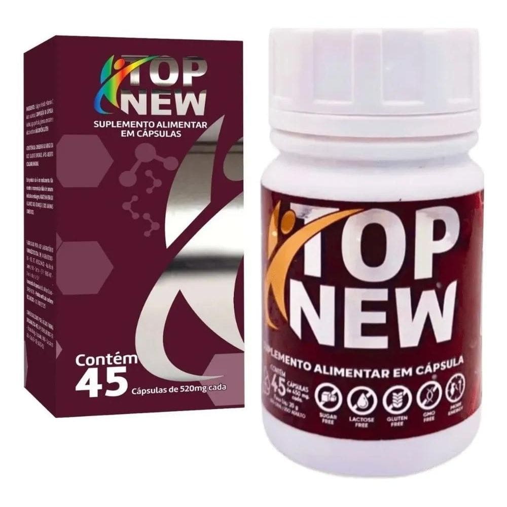 2X Topnew Premium Suplemento Alimentar Carnitina 45 Caps