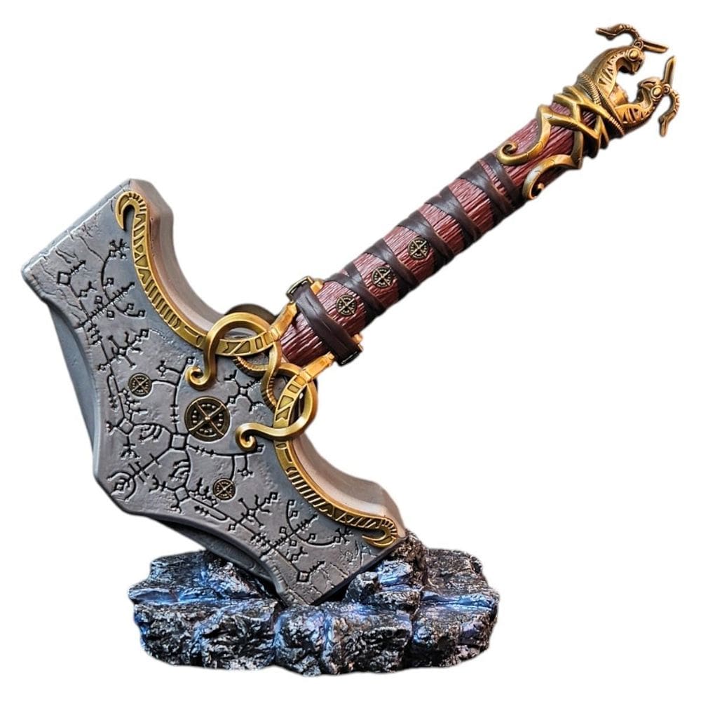 Martelo Mjlnir Thor God Of War Com Brilho No Escuro