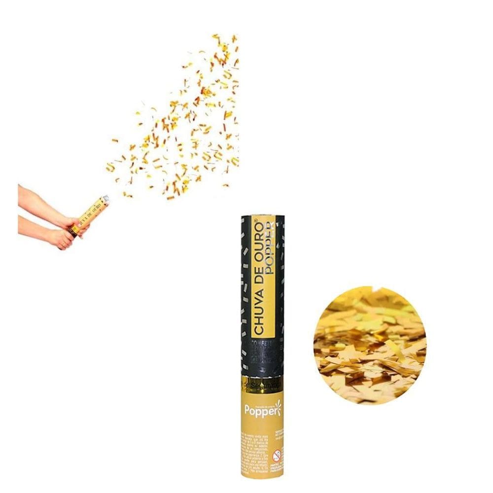 Lança Confete Chuva De Ouro Dourado Festa Casamento