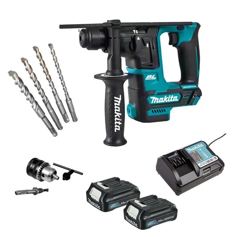 Martelete Rotativo 12V Makita Hr166Dz + 2Bat 2A + Carregador