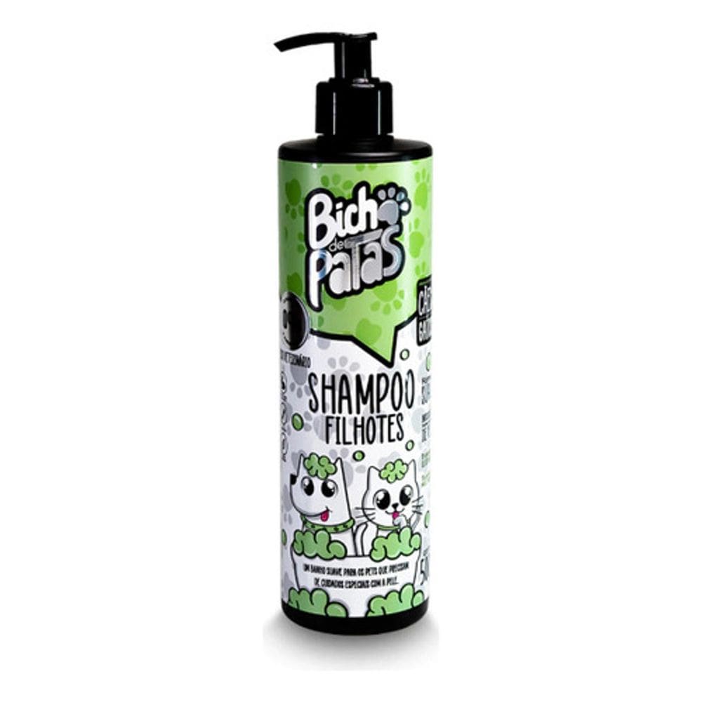 Shampoo Filhotes Para Cães E Gatos 500Ml - Bicho De Patas