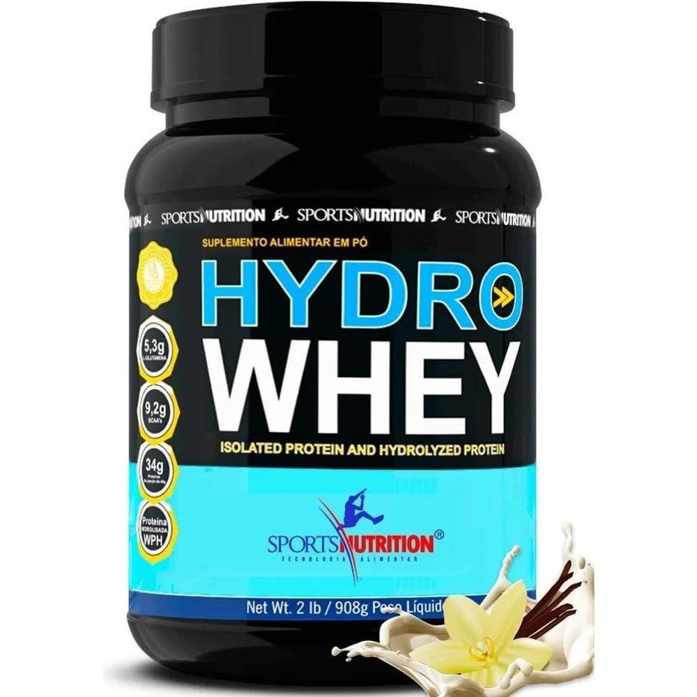 2X Whey Hidrolisado Hydro Whey Sabor: Baunilha - 34G De Prot