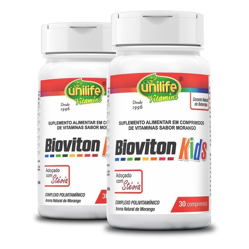 Bioviton Kids Polivitaminíco 30 Comprimidos 2 Unidades
