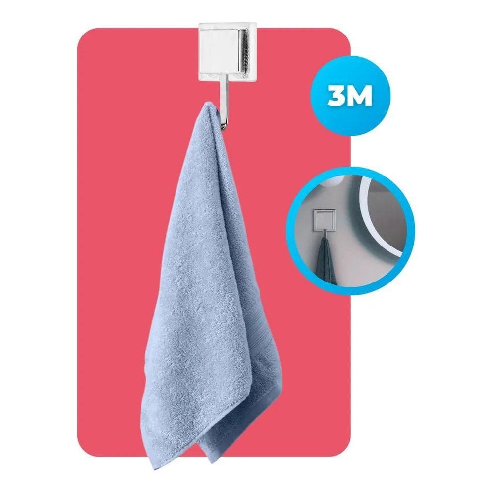 2X Gancho Suporte Cabideiro Toalheiro Porta Toalha De Rosto