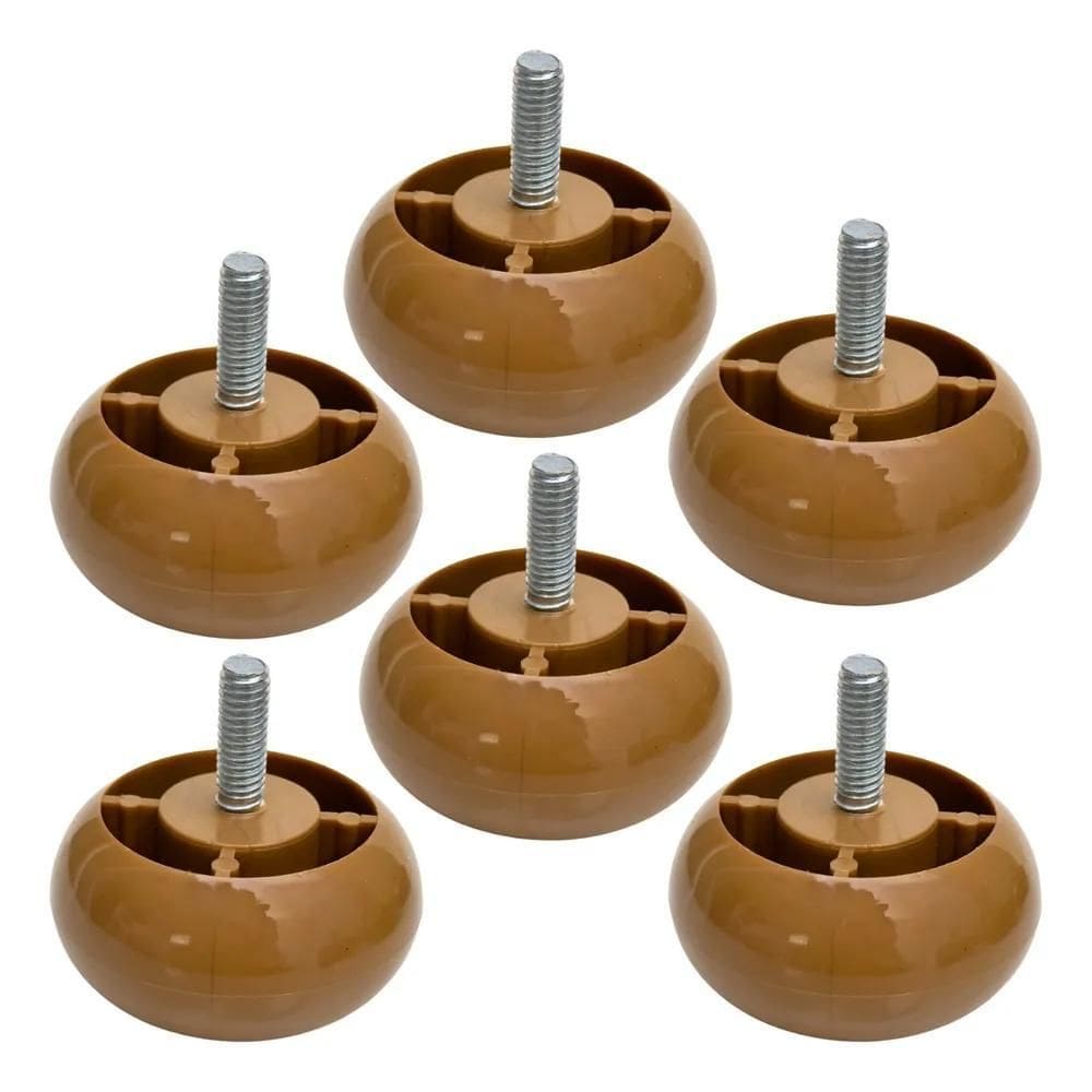 2X Kit 6 Mini Pe Cama Box Baixo Castor Gazin Ortobom 3Cm Min