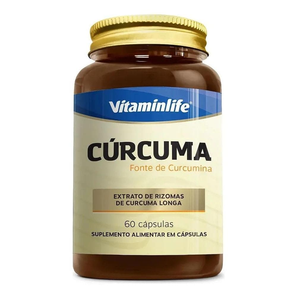 2X Curcuma 100% Pura Açafrão Da Terra 60 Caps - Vitaminlife