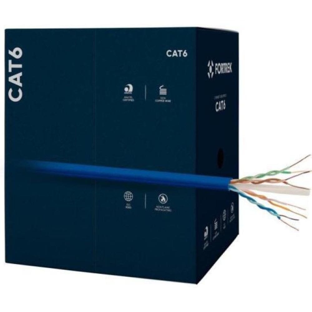 Cabo De Rede Cat6 305M Fortrek Fk510C Cmx Azul - Cx / 305