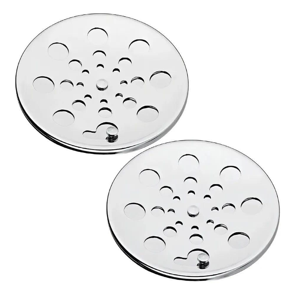 2X Kit 2 Tampa Ralo Grelha Redonda 10X10 Com Fecho Rotativo