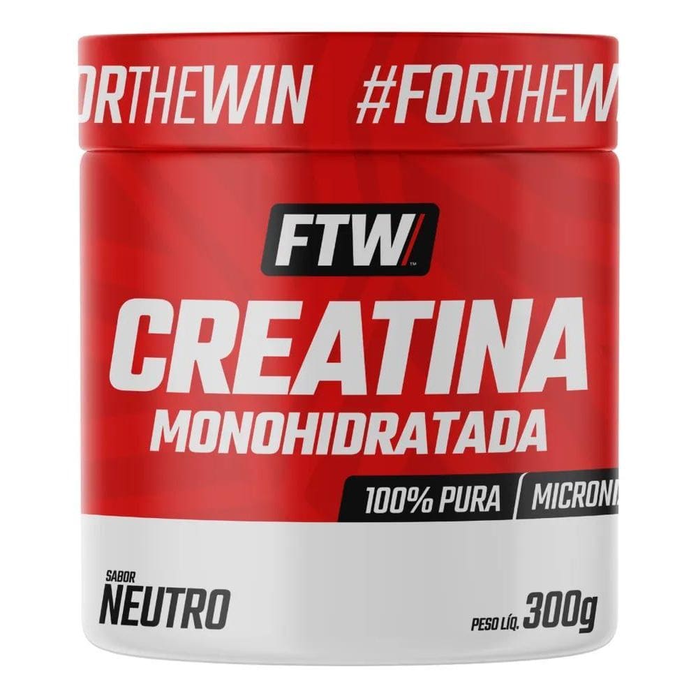 2X Creatina Monohidratada 100% Pura Pote 300G - Ftw