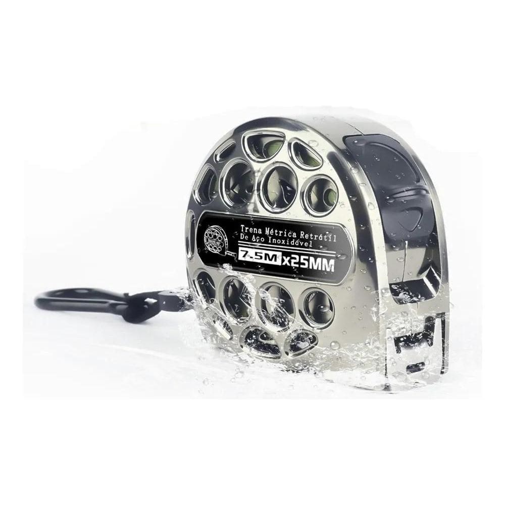 2X 7.5M Régua Métrica Retrátil Anticorrosiva De Aço Inoxidáv