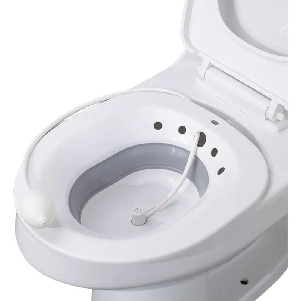 2X Bacia Para Banho De Assento E Higiene Íntima Cor Cinzento