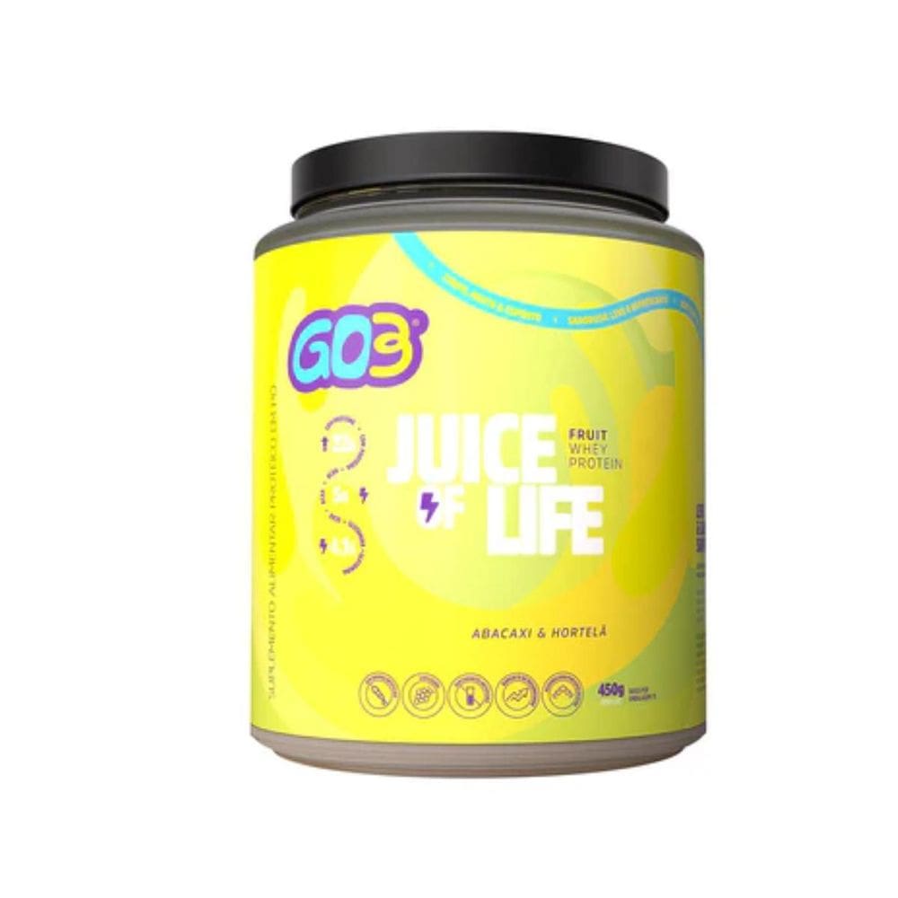 Whey Protein Juice Abacaxi Com Hortelã 450G Go3