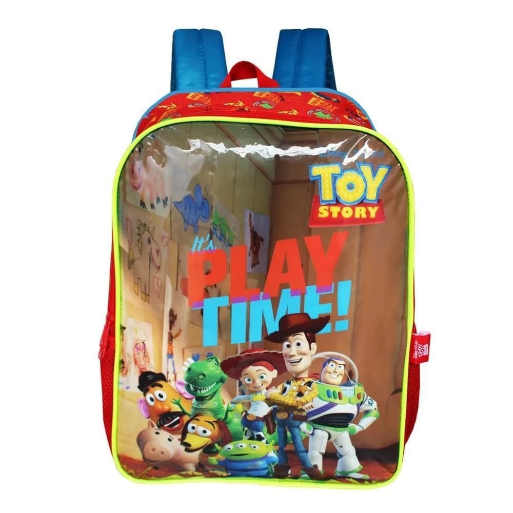 Mochila Escolar De Alças Turma Toy Story Play Time Infantil
