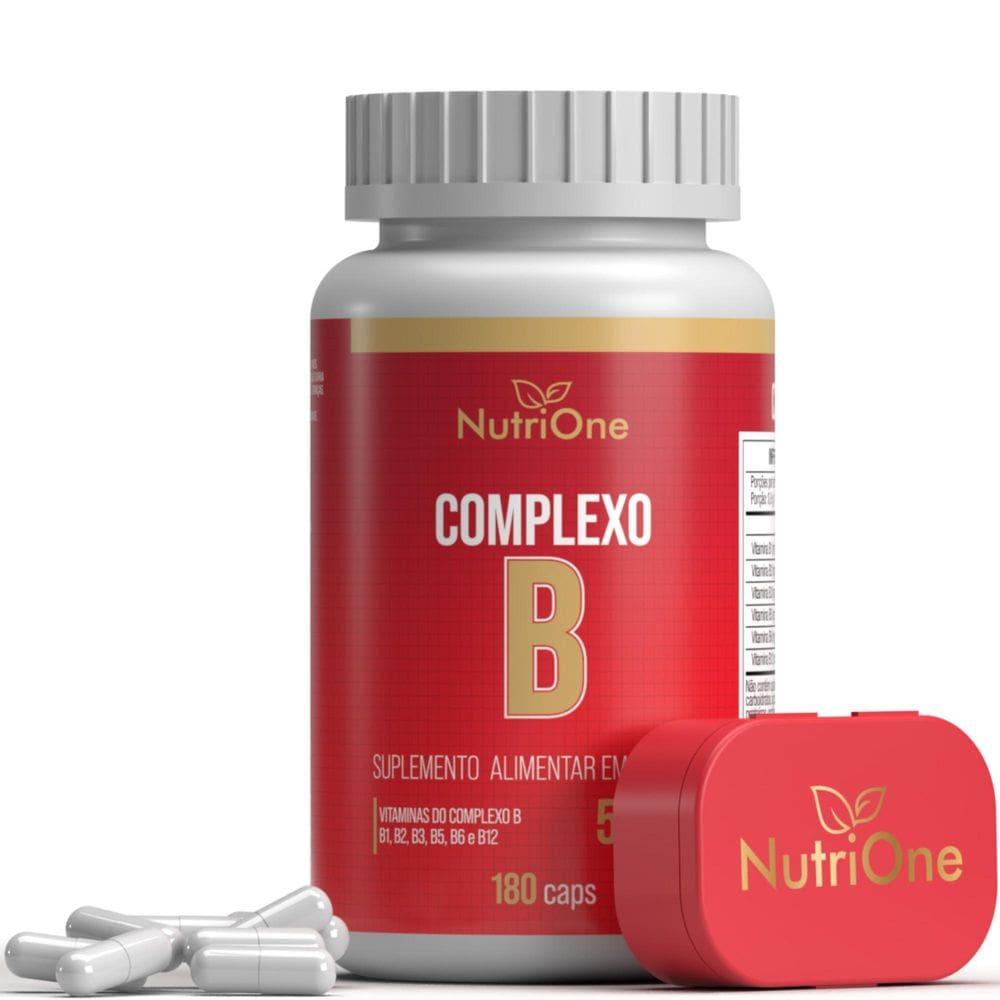 Complexo B 180 Caps 500Mg Vits B1 B2 B3 B5 B6 B12 - Nutrione