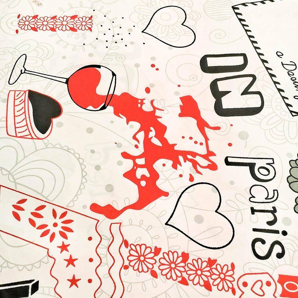 6 Metros Tecido Percal Estampado Microfibra 100% Poliéster