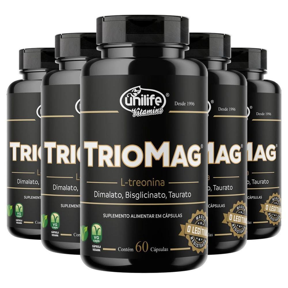 Kit 5 Triomag Unilife 60 Cápsulas