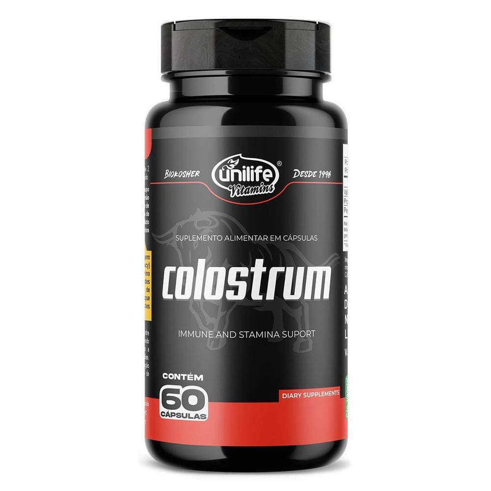 Colostrum Colostro Bovino Unilife 60 Cápsulas