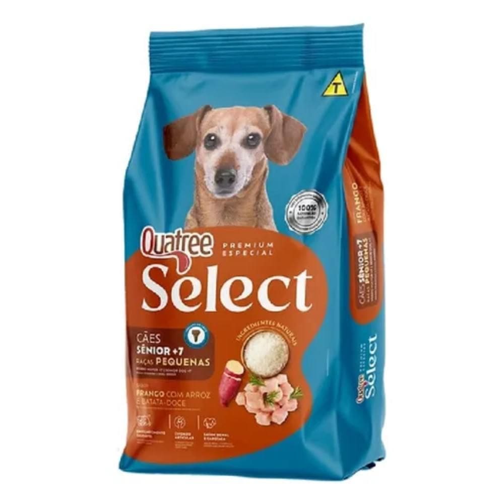 Quatree Select Senior 7 Frango Cães Raças Pequenas 10,1Kg
