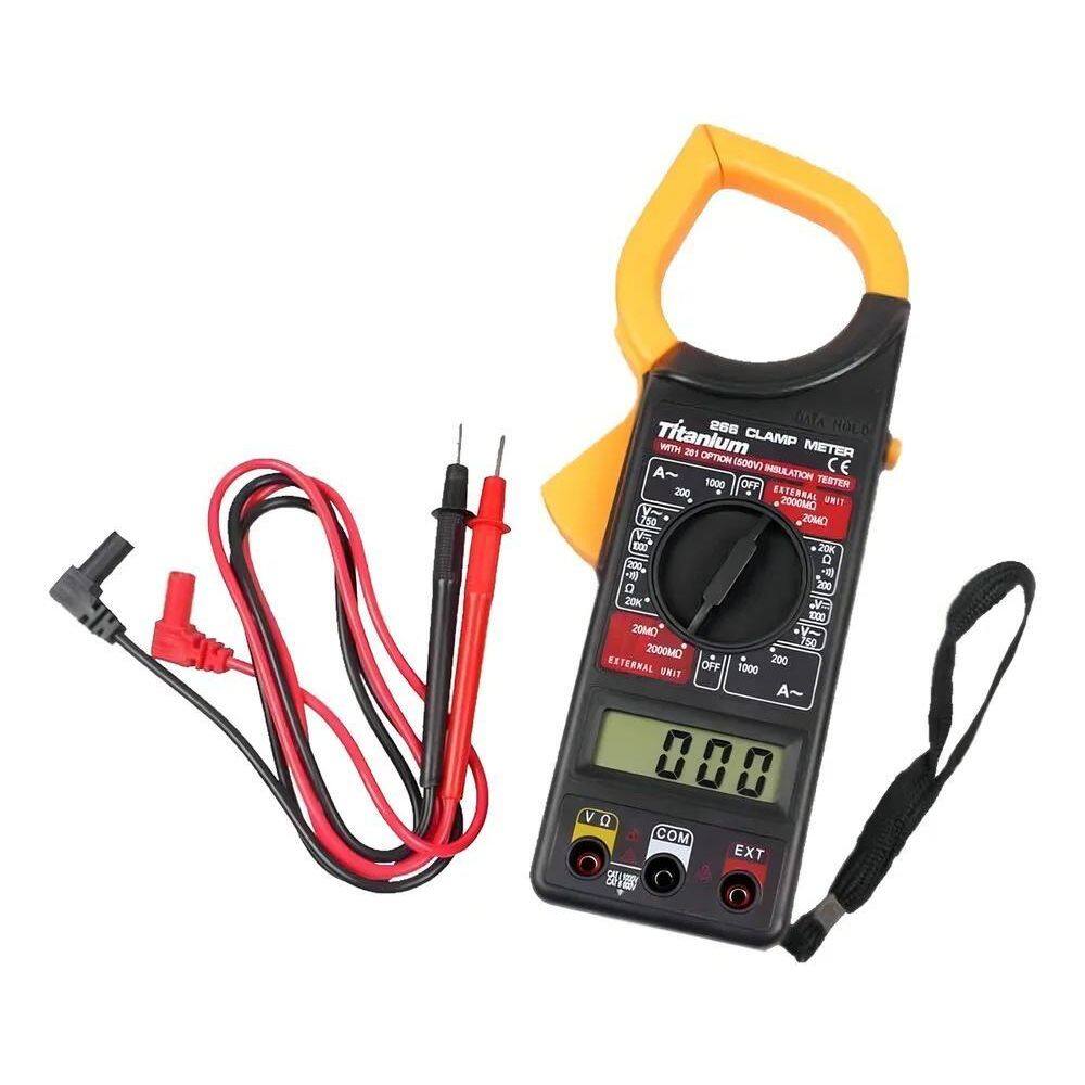 2X Alicate Amperímetro Com Multímetro Titanium 4606