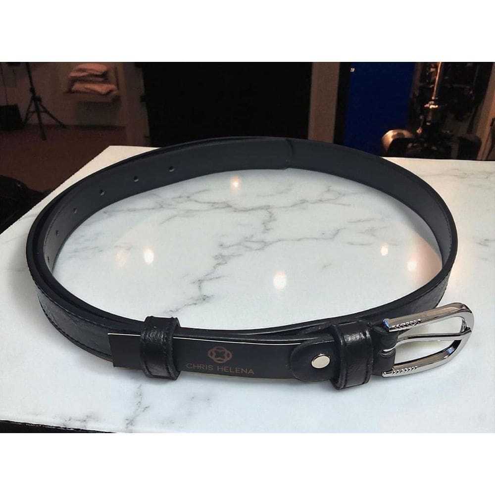 Cinto Feminino Social Casual Top Fivela Prata Chris Helena P