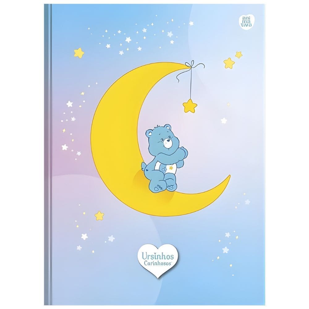 Caderno 80 folhas Capa Dura Ursinhos Carinhosos Com Adesivos Papelaria | Material Escolar | Fofo