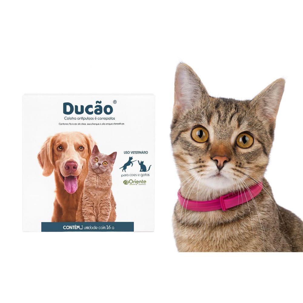 Coleira Antipulgas E Carrapatos Ducão Cães E Gatos 16G