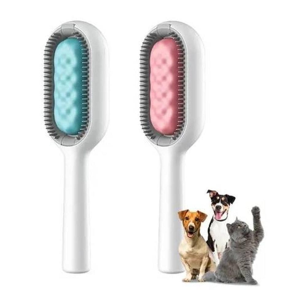 Escova Removedor De Pelos Soltos Pet Para Cães E Gatos