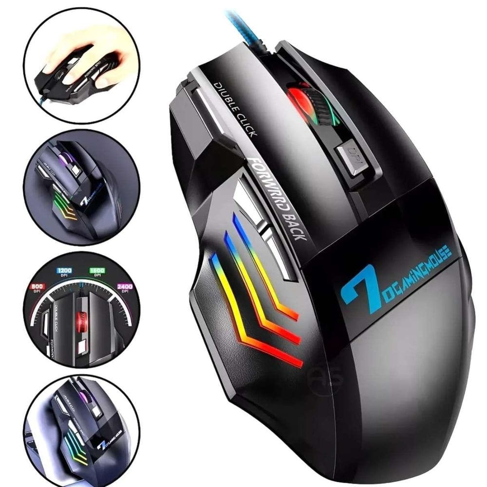Mouse Gamer Rgb Com Iluminação Led