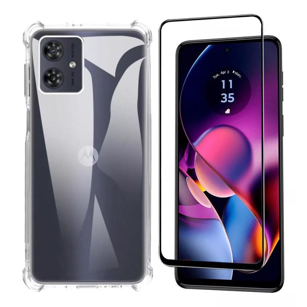 Capa Anti Queda Moto G54 + Película Hidrogel
