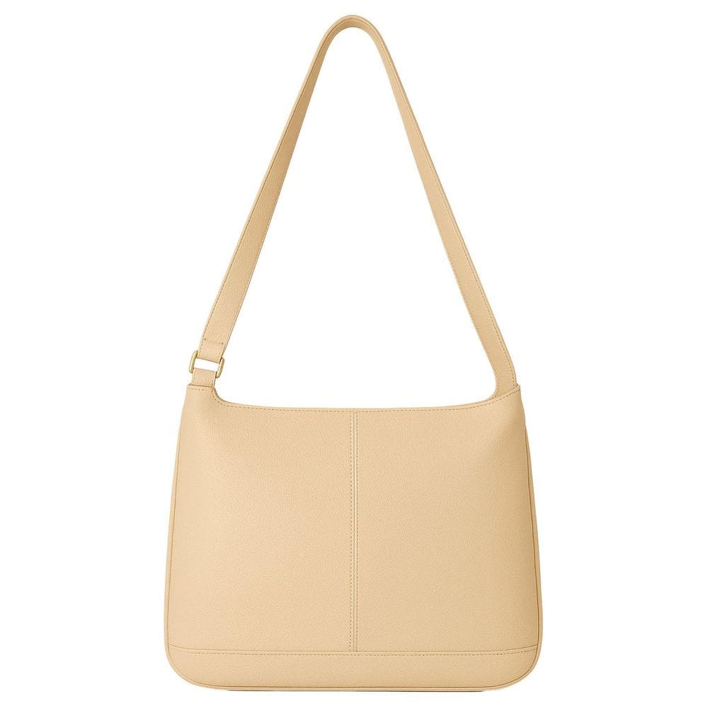 Bolsa de Couro Atual Antifurto 1012 - Bege