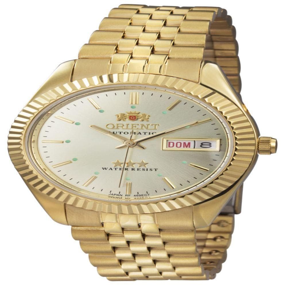 Relógio Orient Masculino Automático Dourado 469Ec7Nh C1Kx