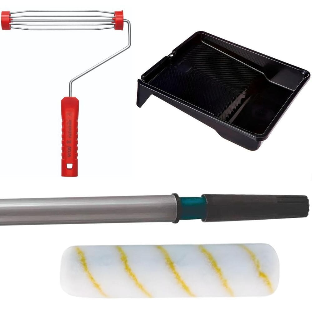 Rolo 23Cm + Suporte 23Cm + Bandeja 2,7L + Cabo Extensor 2M