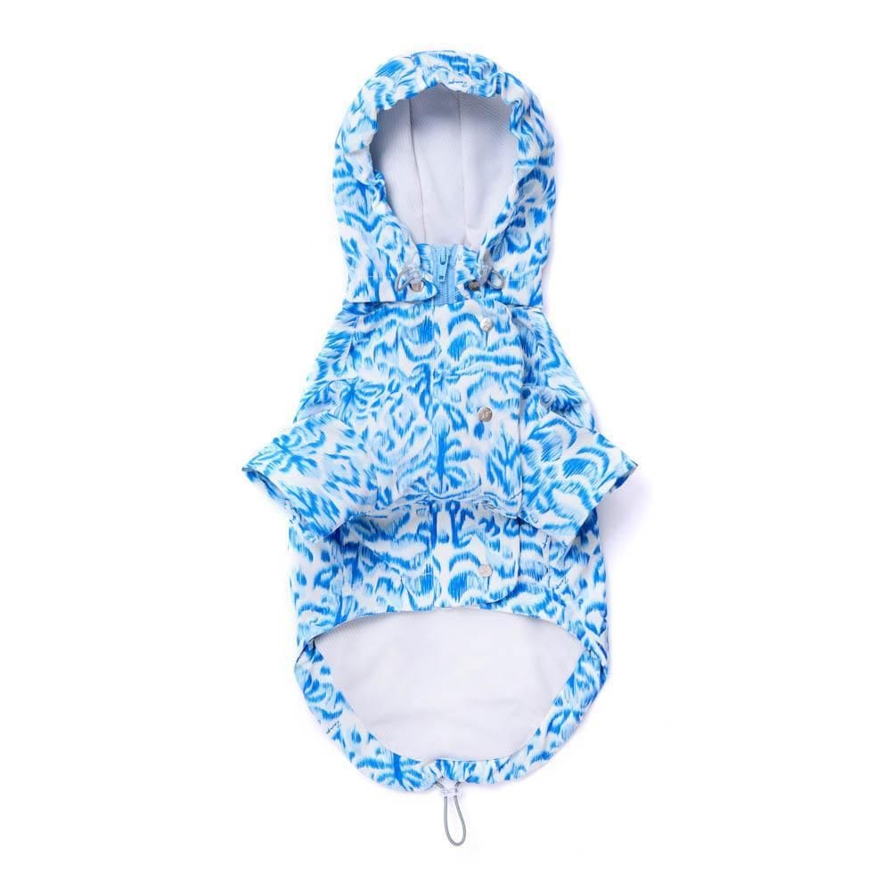 Capa De Chuva Ombra D Ikat Pet - Azul - G