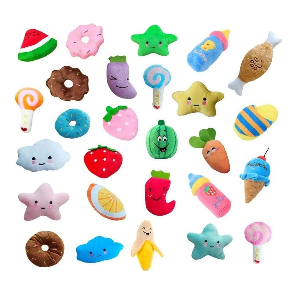 2X 6 Brinquedo Pet Pelucia Lulu Da Pomerânia York Fox Paulis