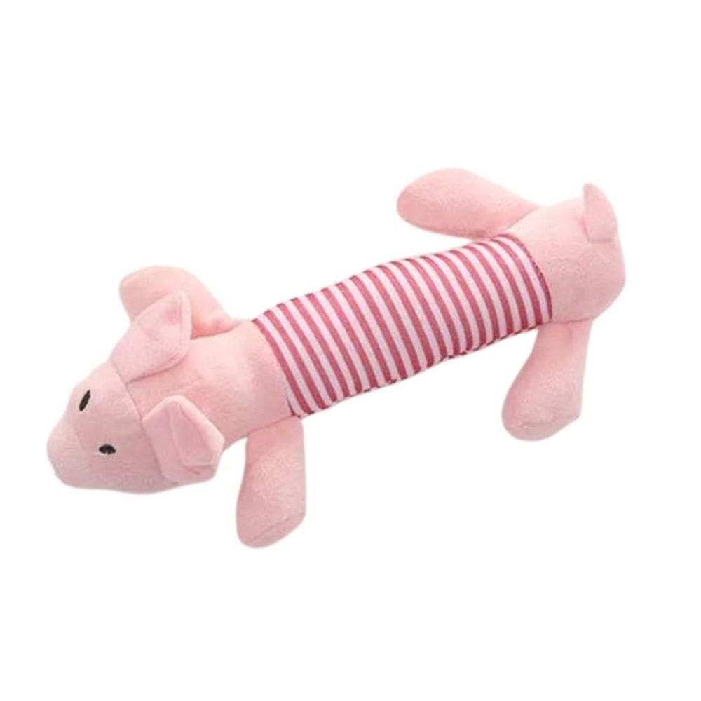 Bichinho De Pelúcia Porco Happy Day Com Apito Para Pet