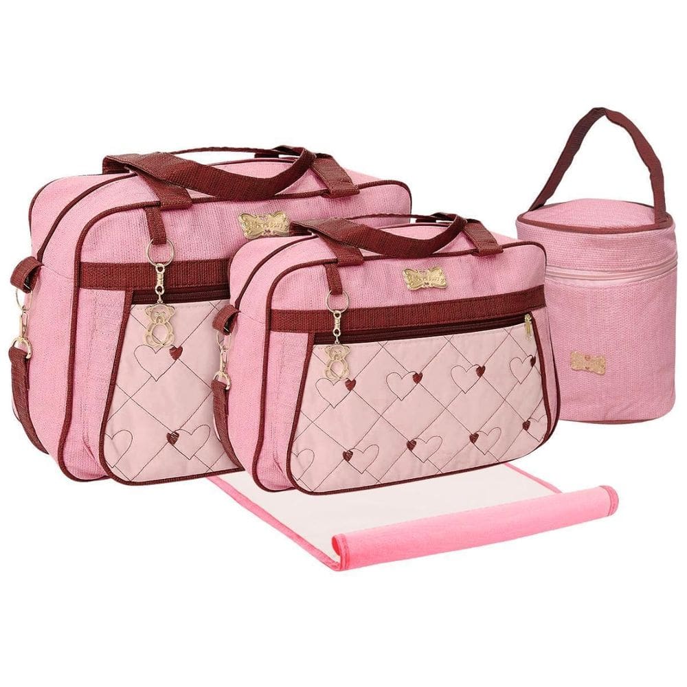Kit Bolsas Maternidade Mave Baby Deluxe Rosa