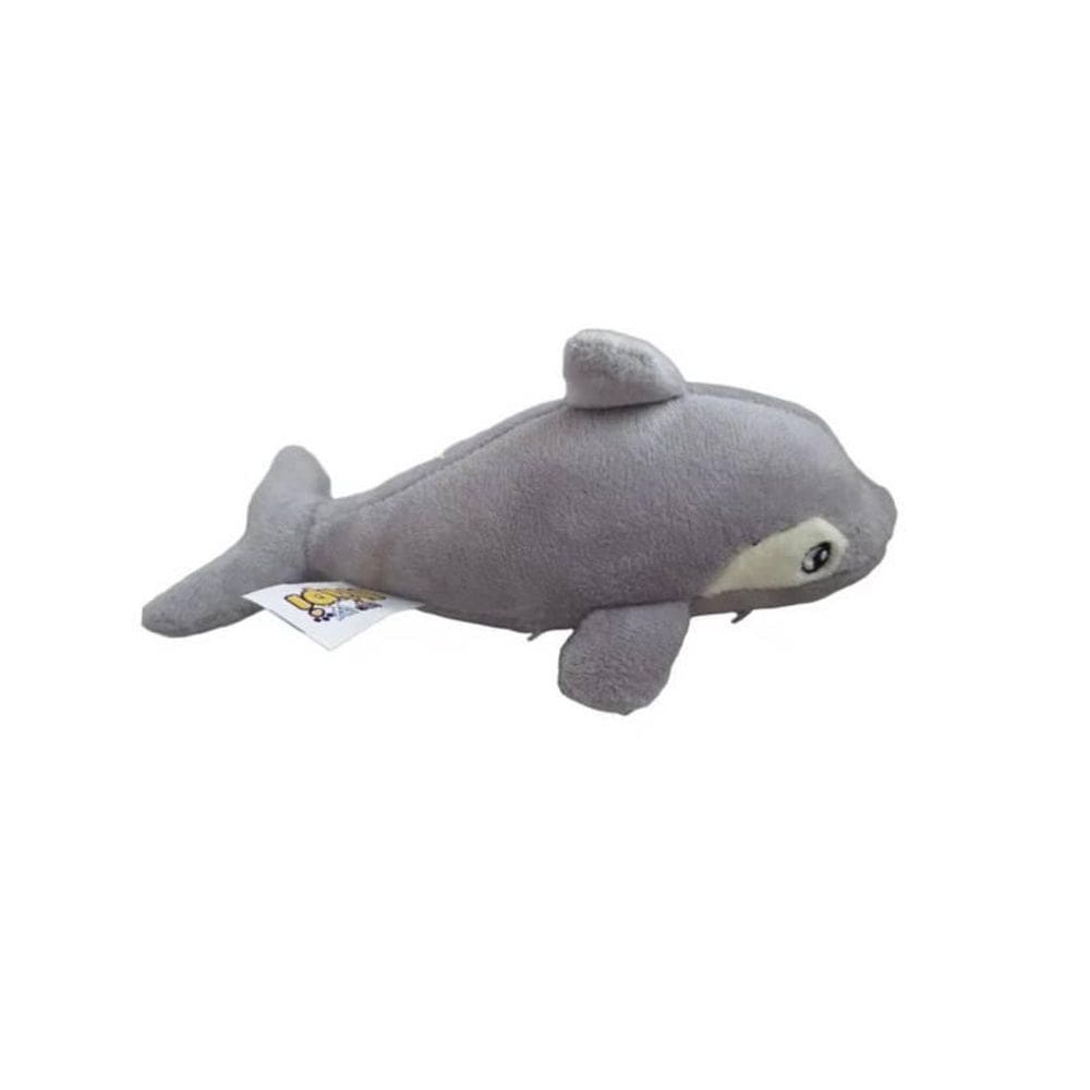 Brinquedo Para Pets Mordedor Baleia De Pelúcia Apito Sonoro