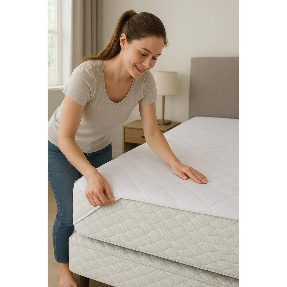 2X Protetor Colchão Impermeável Ortobom Casal Com Elástico