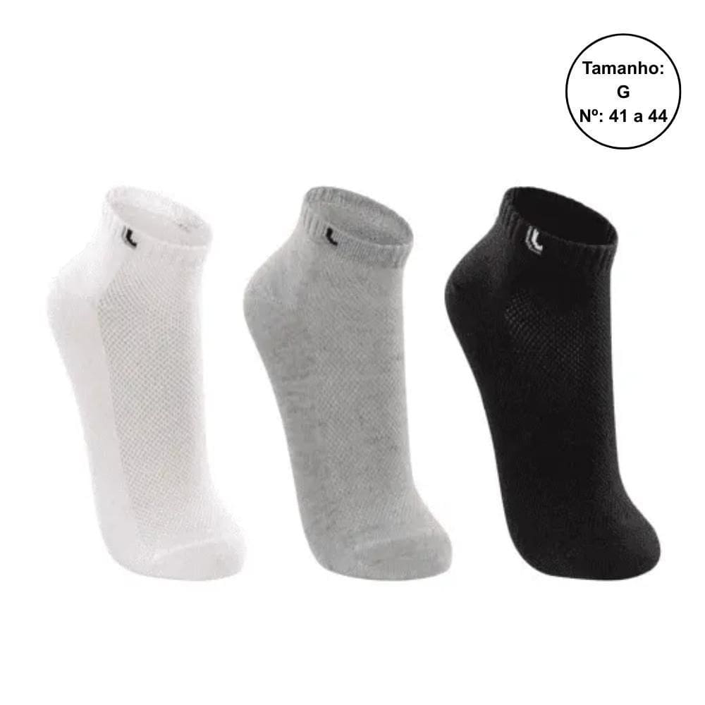 Kit 3 Pares Meias Lupo Cano Curto Unissex 03225