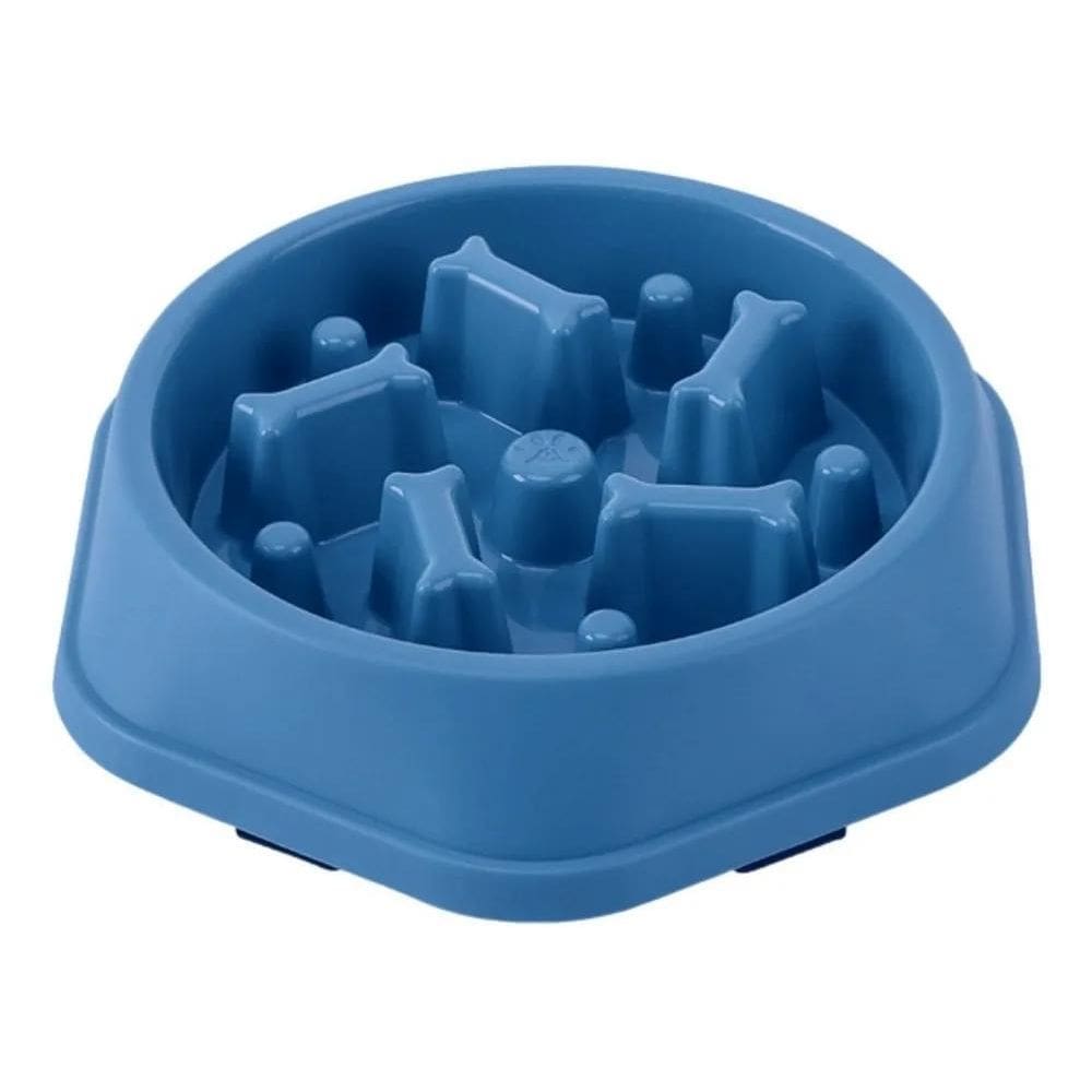 2X Pote De Ração Comida Lenta Rosa Azul Educativo Interativo