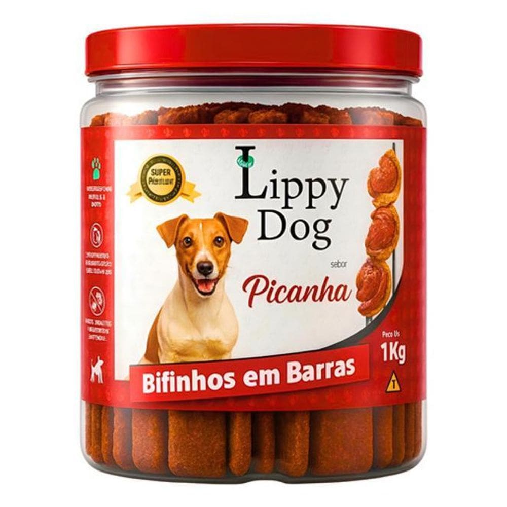 Bifinho Carne Picanha 1Kg Petisco Snack Cães Premium Pet Dog