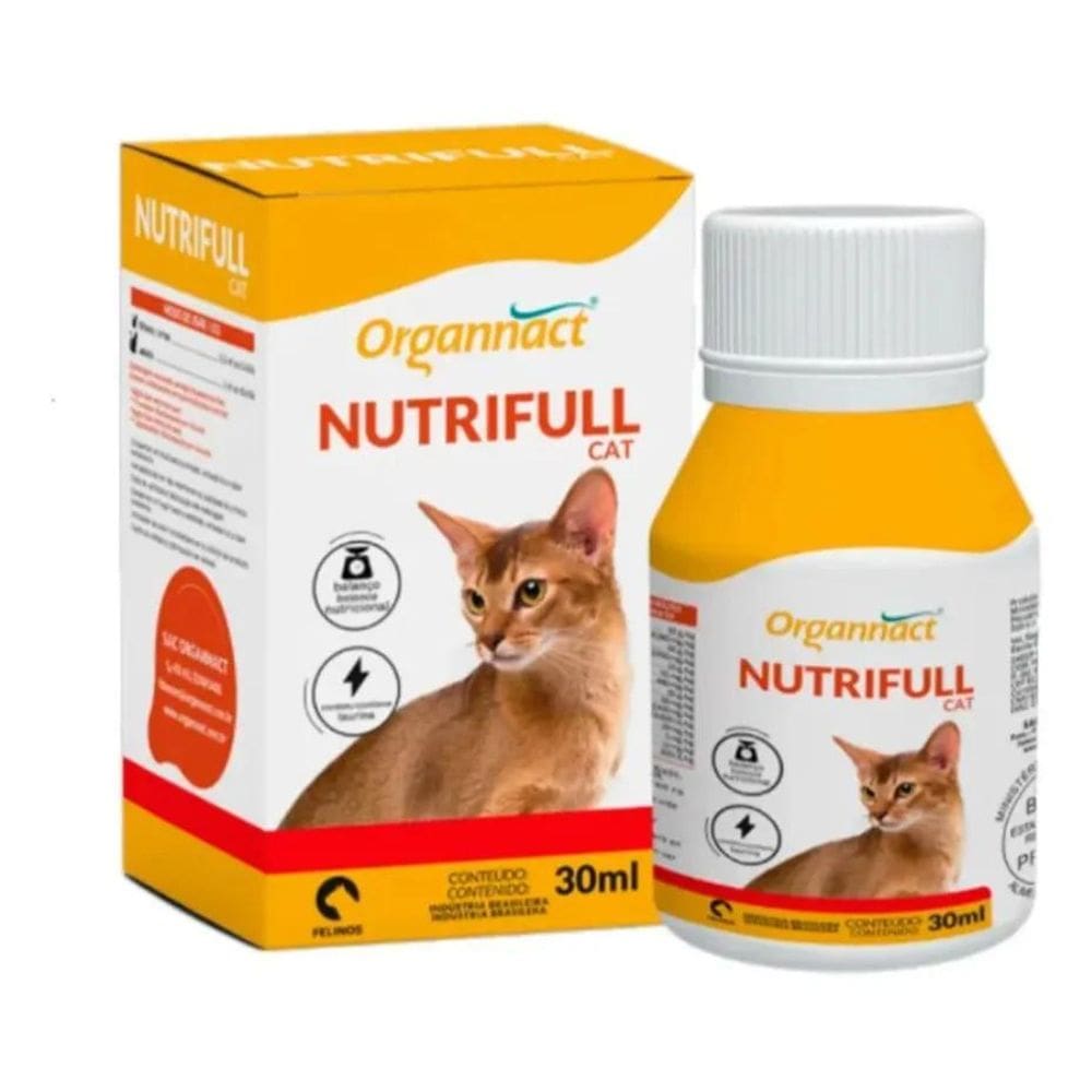 2X Suplemento Vitamínico Gatos Nutrifull Cat 30Ml Organnact