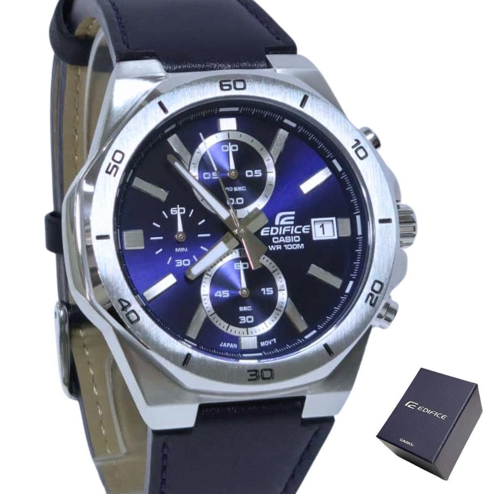 Relógio Edifice Analógico Azul Marinho Efv-640L-2Avudf